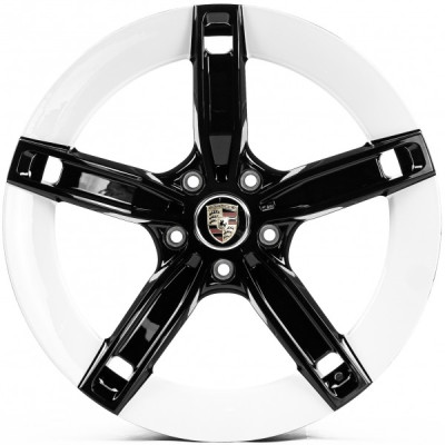 Автодиск R21 5X130 ET66 11,5J h71,6 Replica PR350 Black White Flange