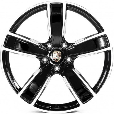 Автодиск R21 5X130 ET46 9,5J h71,6 Replica PR5584 Black Machined Face