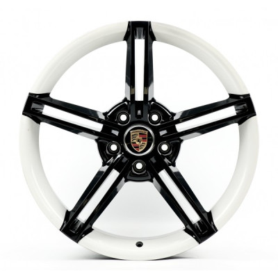 Автодиск R21 5X130 ET66 11,5J h71,56 Replica PR886 Black White Flange