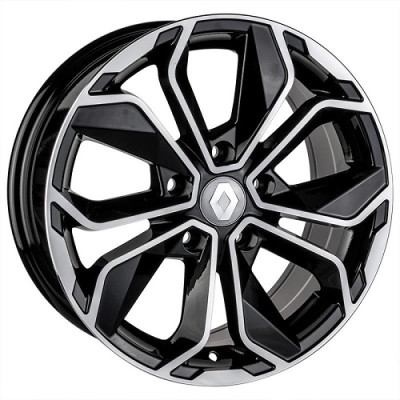 Автодиск R16 5X114,3 ET37 7,0J h73,1 Replica RN2019 Black Machine Face