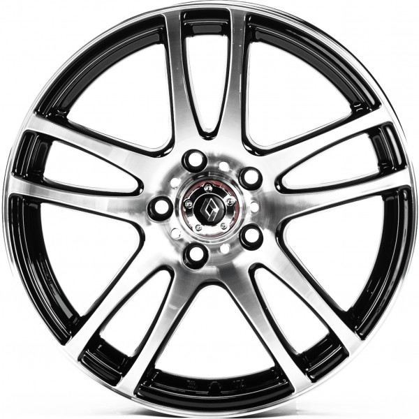 Автодиск R17 5X114,3 ET43 7,0J h66,1 Replica RN5099 Gloss Black Machined Face