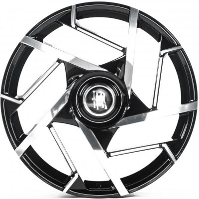 Автодиск R23 5X120 ET35 9,0J h66,5 Replica RR003 Gloss Black Machined Face