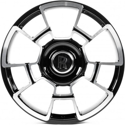 Автодиск R23 5X120 ET35 9,0J h66,5 Replica RR004/1 Gloss Black Machined Face