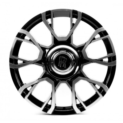 Автодиск R21 5X120 ET33 9,5J h72,56 Replica RR113 GLOSS BLACK MACHINED FACE FORGED