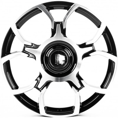 Автодиск R21 5X120 ET33 9,5J h72,5 Replica RR252 GLOSS BLACK MACHINED FACE FORGED