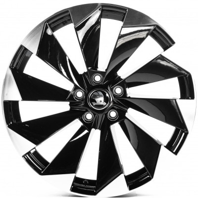 Автодиск R19 5X112 ET45 8,0J h57,1 Replica SK1153 Black Machined Spokes