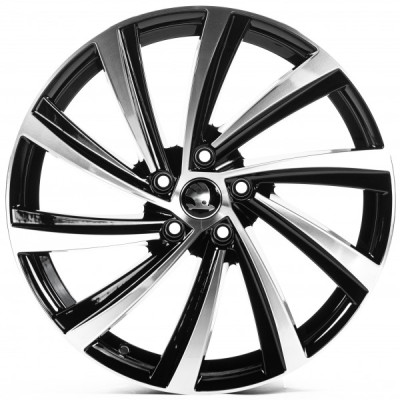 Автодиск R18 5X112 ET44 8,0J h57,1 Replica SK18304 Gloss Black Machined Face