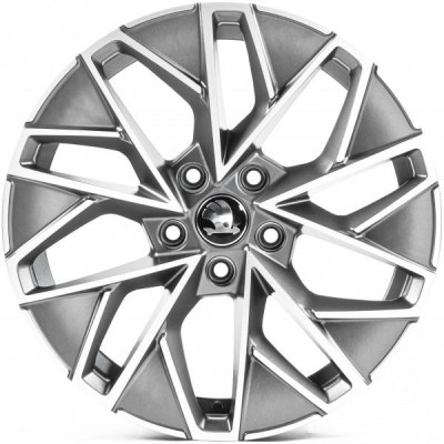 Автодиск R17 5X112 ET45 7,0J h57,1 Replica SK444 Satin Gray Machined Face