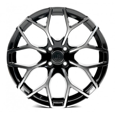 Автодиск R17 4X100 ET25 7,5J h60,1 Replica SM1449 Gloss Black Machined Face (BRABUS)