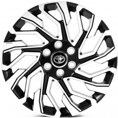 Автодиск R21 6X139,7 ET50 8,5J h95,1 Replica TY0003 Satin Black Machined Face