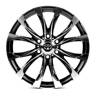 Автодиск R20 6X139,7 ET25 8,5J h106,1 Replica TY0271 Black Machined Face