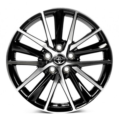 Автодиск R18 5X114,3 ET50 8,0J h60,1 Replica TY1638 Gloss Black Machined Face