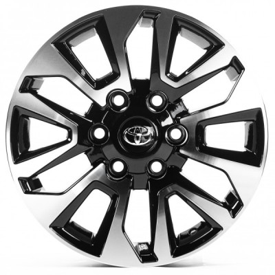 Автодиск R17 6X139,7 ET25 7,5J h106,1 Replica TY17347 Gloss Black Machined Face