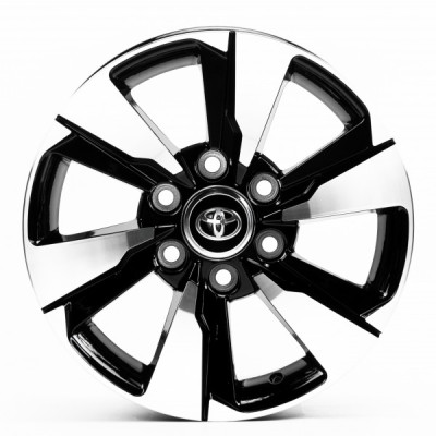 Автодиск R17 6X139,7 ET25 7,5J h106,1 Replica TY3124 Black Machined Face