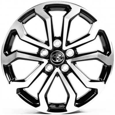 Автодиск R17 5X114,3 ET35 6,5J h60,1 Replica TY3349 Black Machined Face