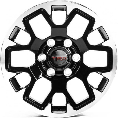 Автодиск R17 6X139,7 ET15 8,0J h106,1 Replica TY3431 Black Machined Face