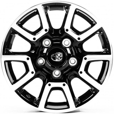 Автодиск R18 5X150 ET60 8,0J h110,1 Replica TY3435 Black Machined Face