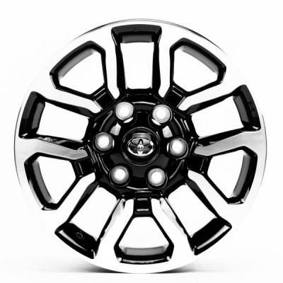 Автодиск R17 6X139,7 ET25 7,5J h106,2 Replica TY962 Black Machined Face