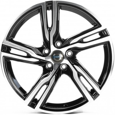 Автодиск R18 5X108 ET42 8,0J h63,3 Replica V18653 Gloss Black Machined Face