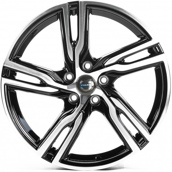 Автодиск R18 5X108 ET42 8,0J h63,3 Replica V18653 Gloss Black Machined Face