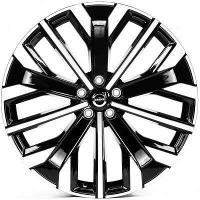 Автодиск R21 5X108 ET38,5 9,0J h63,4 Replica V21064 Gloss Black Machined Face