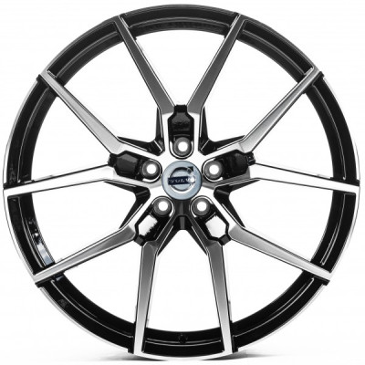 Автодиск R21 5X108 ET38,5 9,0J h63,3 Replica V21826 Gloss Black Machined Face