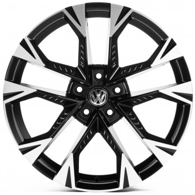 Автодиск R19 5X112 ET45 8,0J h57,1 Replica VV1150 Matte Black Machined Spokes