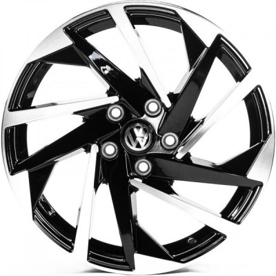 Автодиск R17 5X112 ET40 7,5J h57,1 Replica VV17082 Gloss Black Machined Face