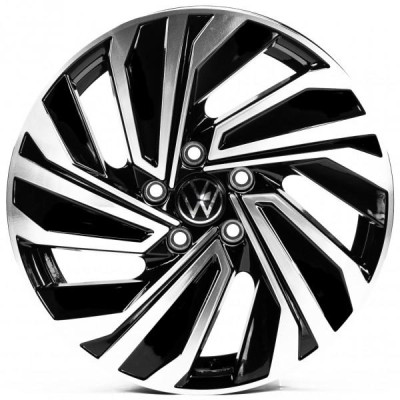 Автодиск R17 5X112 ET46 7,0J h57,1 Replica VV17703 Gloss Black Machined Face