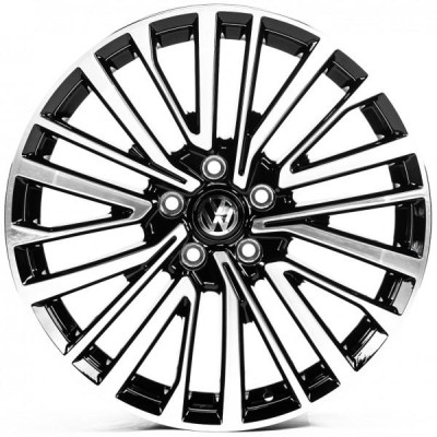 Автодиск R18 5X120 ET45 8,0J h65,1 Replica VV18515 Gloss Black Machined Face