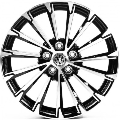 Автодиск R18 5X112 ET40 8,0J h57,1 Replica VV18644 Gloss Black Machined Face