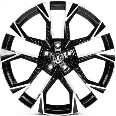 Автодиск R19 5X112 ET43 8,0J h57,1 Replica VV19051 Gloss Black Machined Face