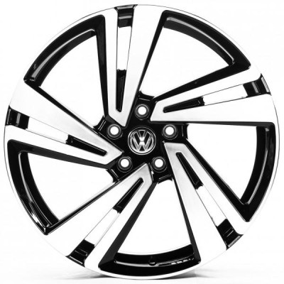 Автодиск R20 5X112 ET33 9,0J h66,5 Replica VV20146 Gloss Black Machined Face