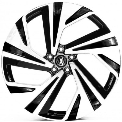 Автодиск R21 5X112 ET42 9,0J h57,1 Replica VV21846 Gloss Black Machined Face