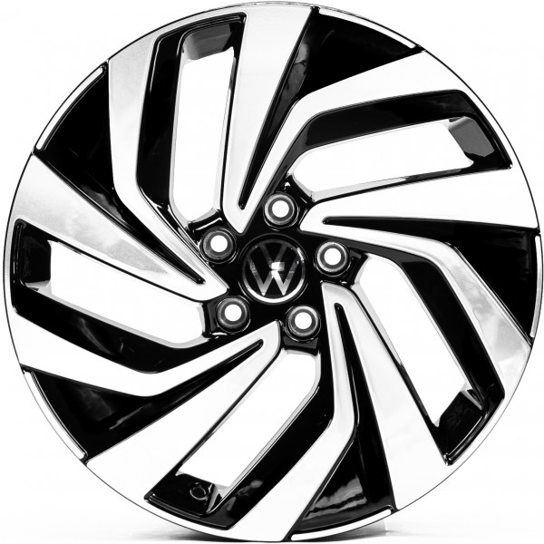 Автодиск R18 5X112 ET43 7,0J h57,1 Replica VV3339 Black Machined Face