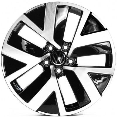 Автодиск R18 5X112 ET43 7,0J h57,1 Replica VV3353 Black Machined Face