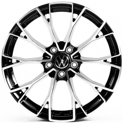 Автодиск R19 5X112 ET38 8,0J h57,1 Replica VV3405 Black Machined Face