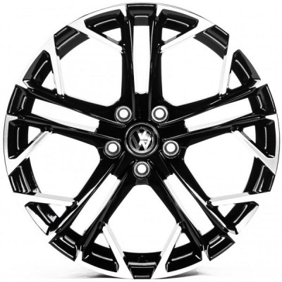 Автодиск R18 5X112 ET40 8,0J h57,1 Replica VV3531 Black Machined Face