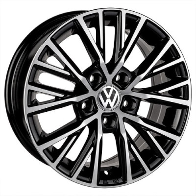 Автодиск R15 5X112 ET35 6,5J h57,1 Replica VV5213 Black Machine Face