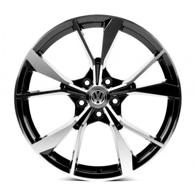 Автодиск R19 5X112 ET45 8,0J h57,1 Replica VV5595 Black Machined Face