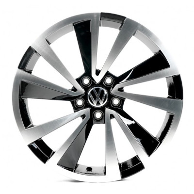 Автодиск R18 5X112 ET45 7,0J h57,1 Replica VV670 Black Machined Face