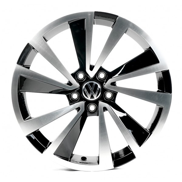 Автодиск R18 5X112 ET45 7,0J h57,1 Replica VV670 Black Machined Face