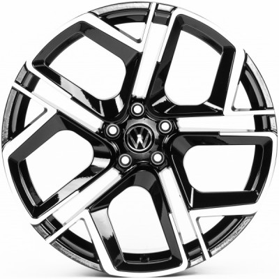 Автодиск R19 5X112 ET38 8,5J h57,1 Replica VV766 Gloss Black Machined Face