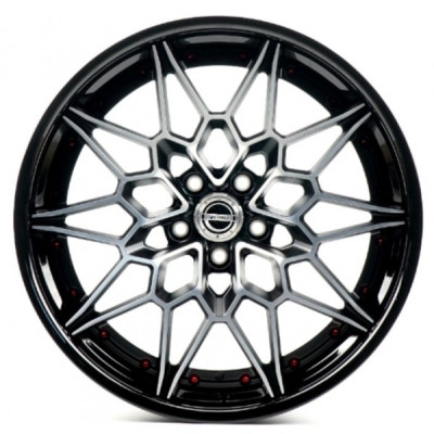 Автодиск R21 5X112 ET15 10,5J h66,5 WS Forged WS-004C SATIN BLACK DARK POLISH LIP GLOSS BLACK FORGED (2-Piece