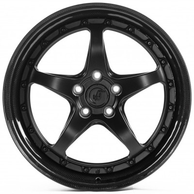 Автодиск R19 5X112 ET40 10,0J h66,45 WS Forged WS-051C Satin Black Lip Carbon