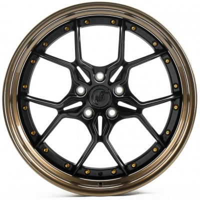 Автодиск R19 5X112 ET15 11,5J h66,45 WS Forged WS-052C SATIN BLACK LIP GLOSS BRONZE FORGED (2-Piece)
