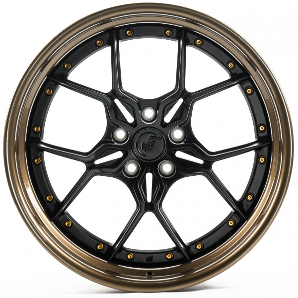 Автодиск R19 5X112 ET15 11,5J h66,45 WS Forged WS-052C SATIN BLACK LIP GLOSS BRONZE FORGED (2-Piece)