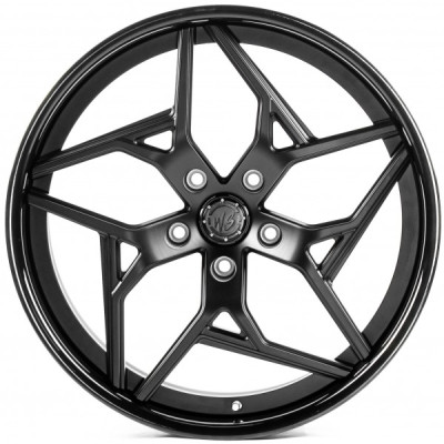 Автодиск R21 5X130 ET39 10,0J h66,5 WS Forged WS-061C Satin Black Lip Brushed Gloss Black