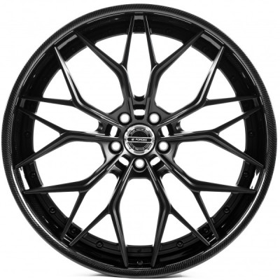 Автодиск R22 5X112 ET30 10,0J h66,5 WS Forged WS-080C Satin Black Lip Carbon
