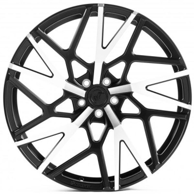 Автодиск R22 5X112 ET43 10,5J h66,45 WS Forged WS-111C Satin Black Dark Machined Face